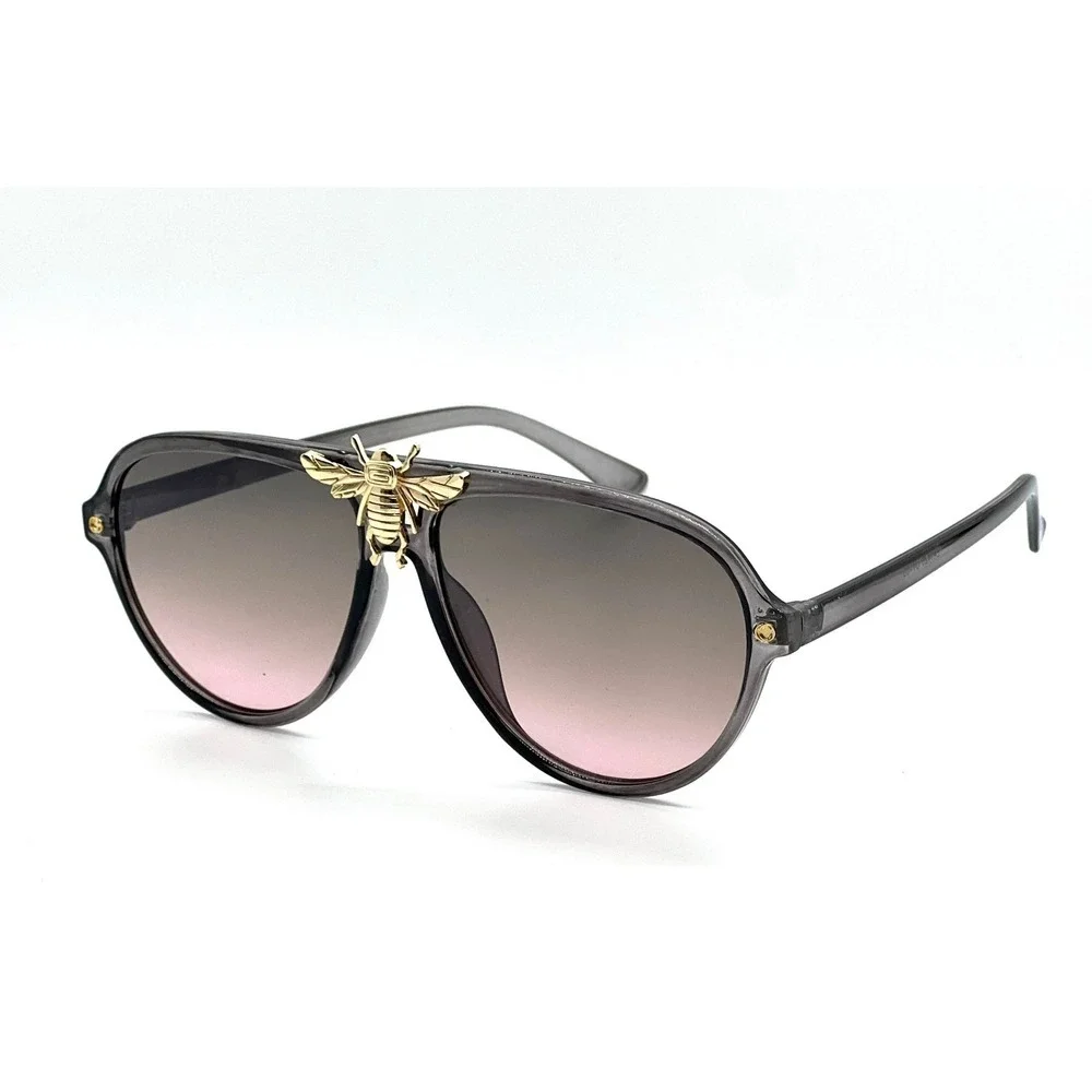 Sunglasses Gold Bee Accents Fashion Sun Glasses Men Luxury Party Festival Shades